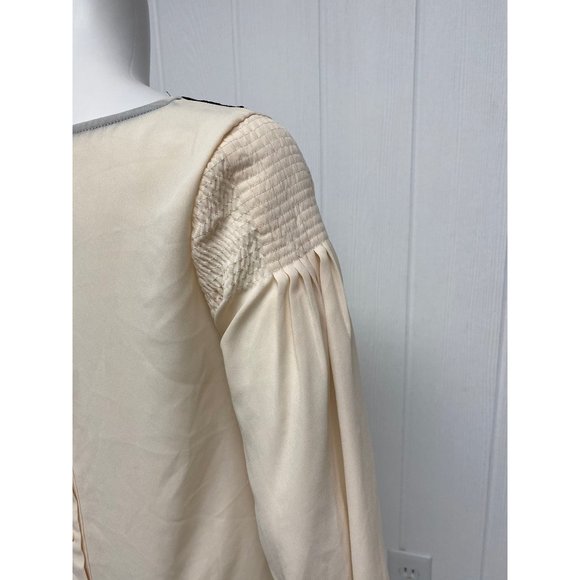 Disney Collection by LC Lauren Conrad women's blouse back buttons 3/4 sleeve - Picture 8 of 11